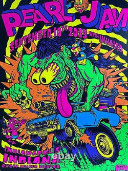 Pearl Jam 2023 Brian Romero poster Noblesville, IN Ruoff Music Center