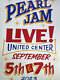 Pearl Jam 2023 Ches Perry Poster Chicago, Il