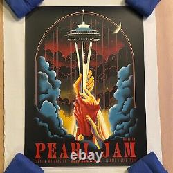 Pearl Jam 2024 5/30 May 30 Climate Pledge Seattle WA Arian Buhler 18x24 Poster