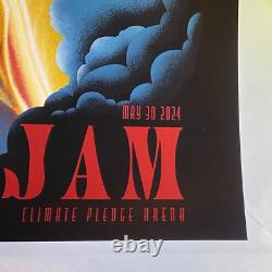 Pearl Jam 2024 5/30 May 30 Climate Pledge Seattle WA Arian Buhler 18x24 Poster