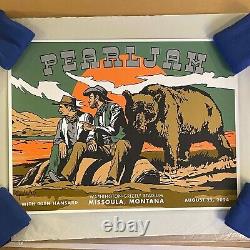 Pearl Jam 2024 8/22 Washington-Grizzly Missoula Montana MT Cyrus Walker Poster