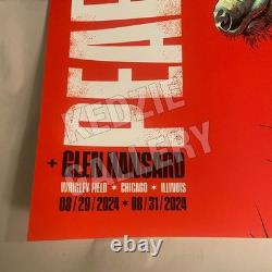 Pearl Jam 2024 8/29 8/31 Wrigley Field Chicago IL Luke Preece Official Poster