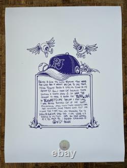 Pearl Jam 2024 Tour Artist Signed Boston, Ma Fenway Poster! A/p Limited S/n