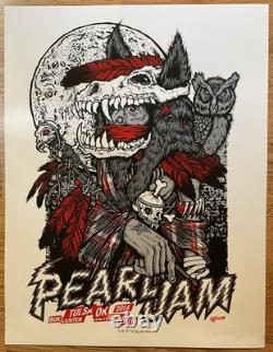 Pearl Jam Ames Bros 130/130 Rise of the Blood Moon Poster Tulsa OK 10/18/2014