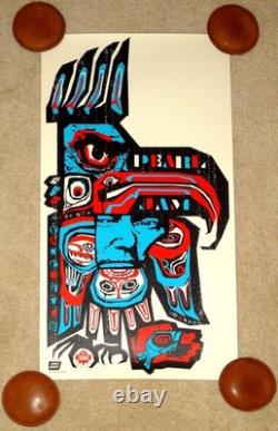 Pearl Jam Ames Bros 2005 Vancouver Concert Show Silkscreen Poster! Mint And Rare