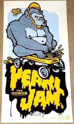 Pearl Jam Ames Bros 2006 Gorge Concert Show Silkscreen Poster! 1st Edi Mint Rare