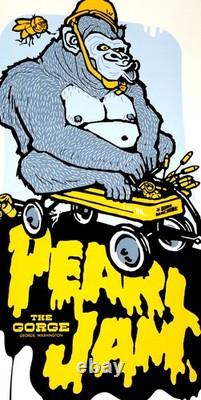 Pearl Jam Ames Bros 2006 Gorge Concert Show Silkscreen Poster! 1st Edi Mint Rare