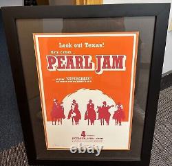 Pearl Jam Ames Bros Dallas/Houston/Lubbock Poster AP 262/1200 Read Description