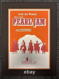 Pearl Jam Ames Bros Dallas/Houston/Lubbock Poster AP 262/1200 Read Description
