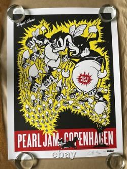 Pearl Jam Ames Bros Poster Copenhagen AP xx/130 & Signed