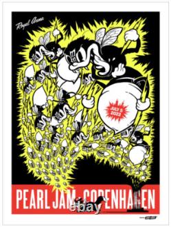 Pearl Jam Ames Bros Poster Copenhagen AP xx/130 & Signed