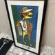 Pearl Jam Ames Concert Poster 1998 Ny Madison Square Garden Glass Framed
