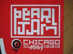 Pearl Jam Ames Design 2003 poster Chicago