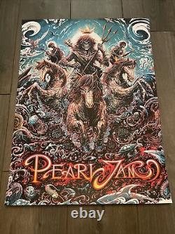 Pearl Jam Amsterdam 2018 Poster SE Miles Tsang