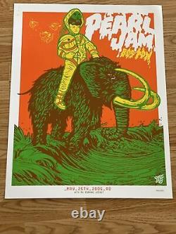 Pearl Jam Astronaut Riding Mammoth Boston 06 My Morning Jacket Concert Poster