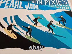 Pearl Jam Auckland poster 2024 Artist's Edition S/N Nathan Mckee Alt Color