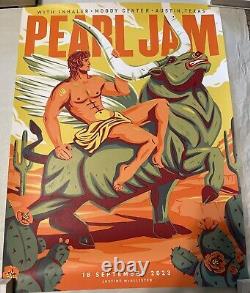 Pearl Jam. Austin 9/18/23. Show Poster