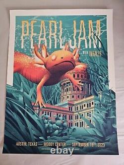 Pearl Jam Austin Texas Shawn Ryan September 19, 2023 Show Ed. Poster Art Print