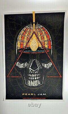 Pearl Jam Authentic Original Poster Art by Brad Klausen Hamilton 2011