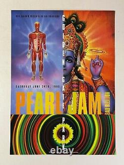 Pearl Jam & Bad Religion Poster Golden Gate Park June 1995 Original Near Mint