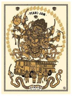 Pearl Jam Ball Arena Denver CO. 9/22/22 Poster Ravi Supa Show Ed. Mint In Hand