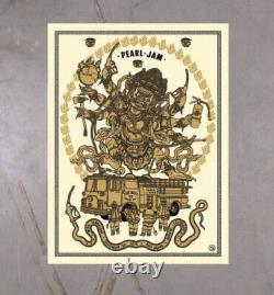 Pearl Jam Ball Arena Denver CO. 9/22/22 Poster Ravi Supa Show Ed. Mint In Hand