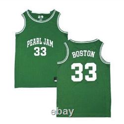 Pearl Jam Basketball Green 33 JERSEY LRG Boston SEP 9/15 & 9/17 2024 Fenway Park