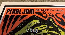 Pearl Jam Benaroya 10/22/03 Poster (20 YEAR ANNIVERSARY) Signed by artist 77/150