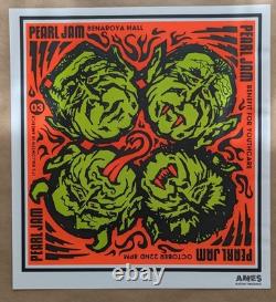 Pearl Jam Benaroya Hall 2003 Seattle Ames poster