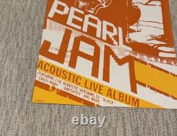 Pearl Jam Benaroya Hall Promo Poster 2003 Acoustic Live Album 12x24
