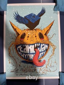 Pearl Jam, Black Keys MSG Night 1 2010 NYC Poster, Soto, Signed & Numbered /100