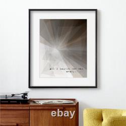 Pearl Jam Black modern song lyric wall art print music poster home decor