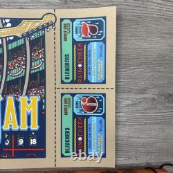 Pearl Jam Boston 2018 Poster by Brad Klausen Ticket Style 12x32 Guitar Print
