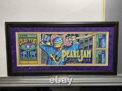 Pearl Jam Boston Away 2018 Variant Edition Poster by Brad Klausen #81/109