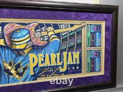 Pearl Jam Boston Away 2018 Variant Edition Poster by Brad Klausen #81/109