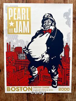 Pearl Jam Boston Poster 2000 Ames Bros