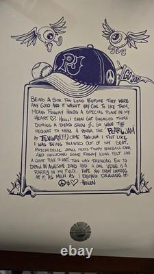 Pearl Jam Boston Poster 2024 Fenway Park Dark Matter tour helen kennedy art