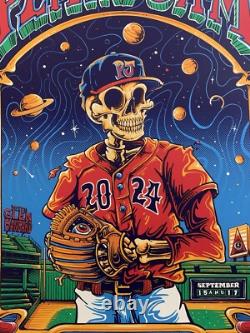 Pearl Jam Boston Poster 2024 Fenway Park concerts tour helen kennedy art