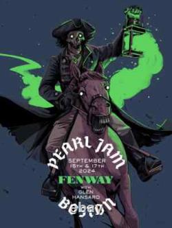 Pearl Jam Boston Poster Fenway Park Concerts Show Edition Artist Oliver Barrett