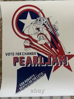 Pearl Jam Brad Klausen Poster Vote For Change Tour 2004 With Death Cab For Cutie