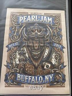 Pearl Jam Buffalo NY 5/12/13 Poster Mark 5 Show Edition