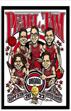 Pearl Jam CHICAGO Night 2 Poster AP SIGNED & Numbered /155 Ames 5th