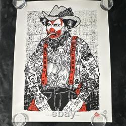 Pearl Jam Calgary 2013 Poster Ames Bros Canada Saddledome Perfect Condition