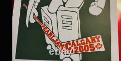 Pearl Jam Calgary Canada Poster Mint (9/4/05) HOCKEY STRANGE BREW
