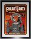 Pearl Jam Chicago 9/7 2023 Bulls Concert Poster Mark 5 Professionally Framed