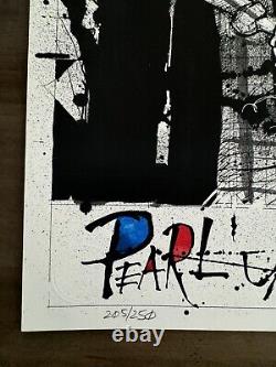 Pearl Jam Chicago Joey Feldman Signed A/P of 250 Poster Aug 20 & 22, 2016