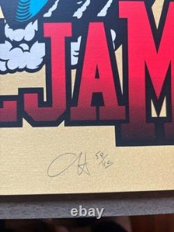 Pearl Jam Chicago N2 2023 Poster Metallic Supergold Variant Ames Bros SN AP /110