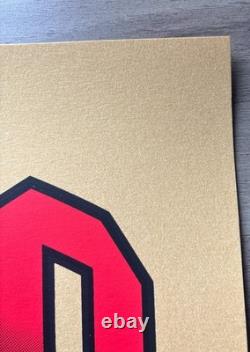 Pearl Jam Chicago N2 2023 Poster Metallic Supergold Variant Ames Bros SN AP /110