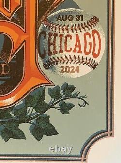 Pearl Jam Chicago Poster 2024 Wrigley Field max loeffler art pj concert tour