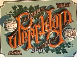 Pearl Jam Chicago Poster 2024 Wrigley Field max loeffler art pj concert tour